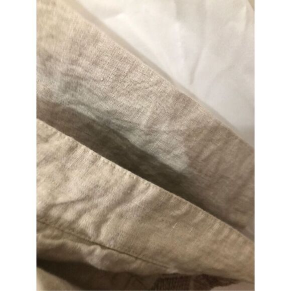 Chico's Women's  Cream Open Front with Stud Detail Linen Jacket Size 2 (L) - Picture 8 of 14